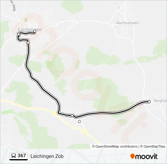 367 Bus Line Map