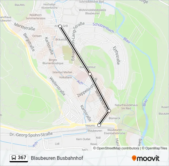 367 Bus Line Map