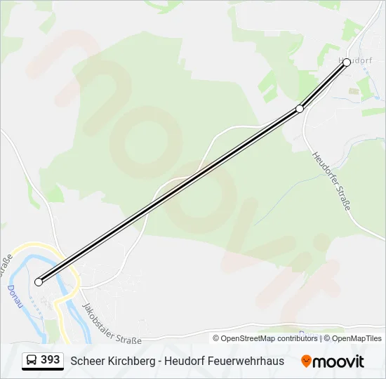 393 Bus Line Map