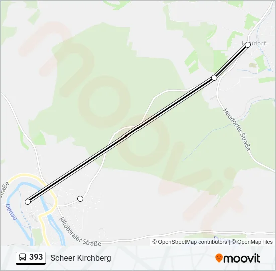 393 Bus Line Map