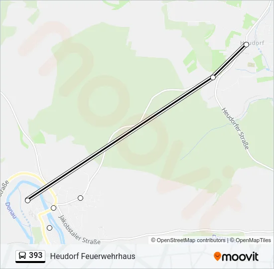 393 Bus Line Map