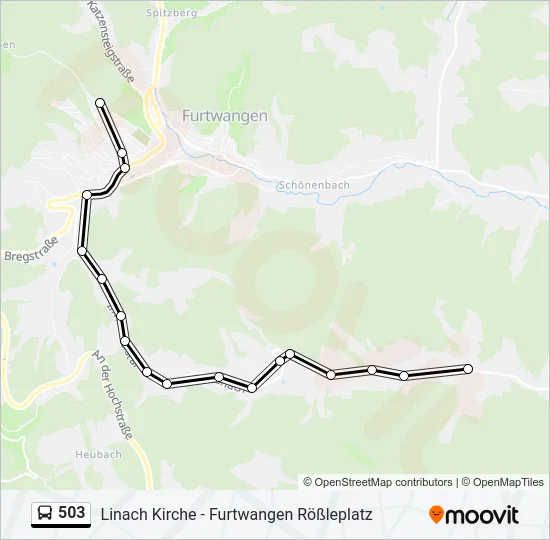 503 Bus Line Map