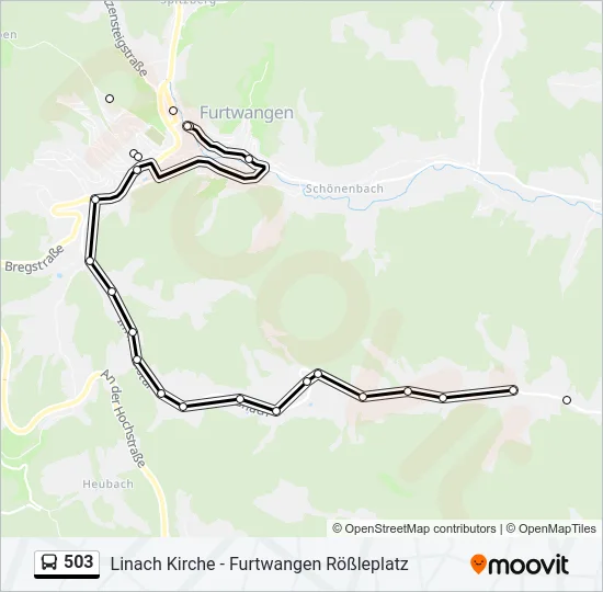 503 Bus Line Map