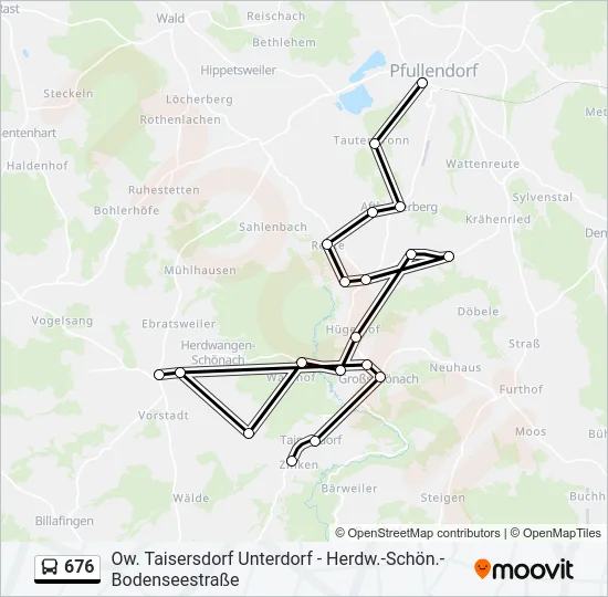 676 Bus Line Map