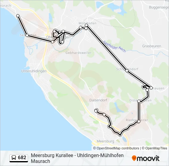 682 Bus Line Map