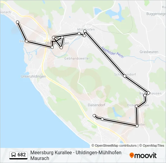 682 Bus Line Map