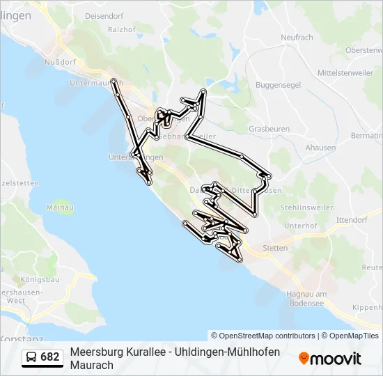 682 Bus Line Map