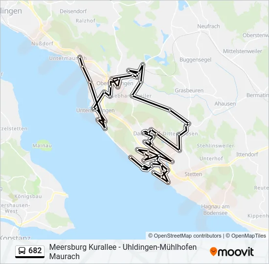 682 Bus Line Map