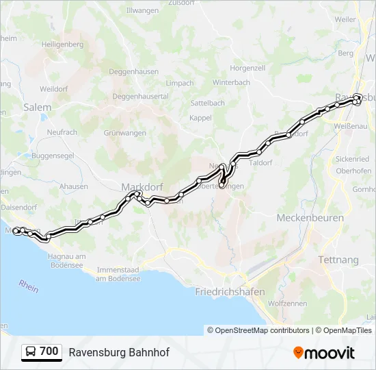 700 Bus Line Map