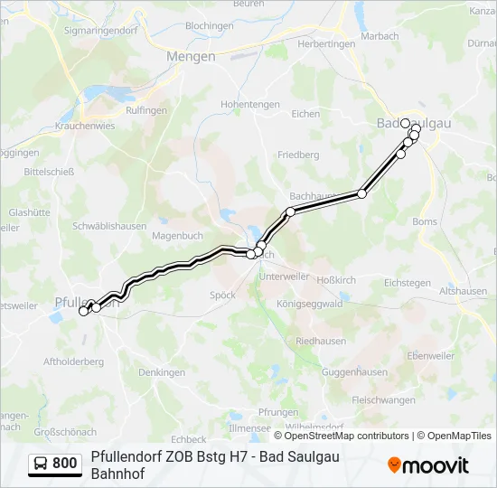 800 Bus Line Map
