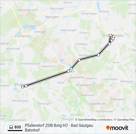 800 Bus Line Map