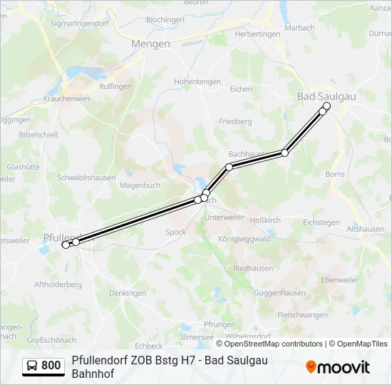 800 Bus Line Map