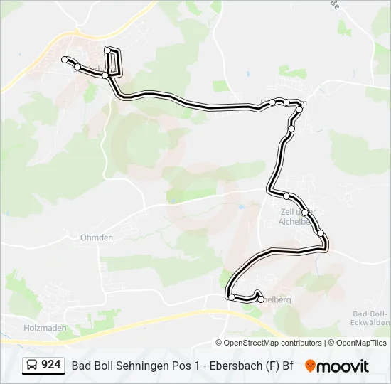 924 Bus Line Map