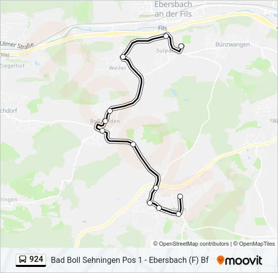 924 Bus Line Map