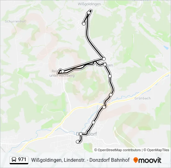 971 Bus Line Map