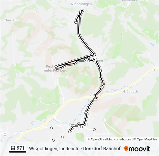 971 Bus Line Map