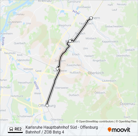 RE2 Bus Line Map