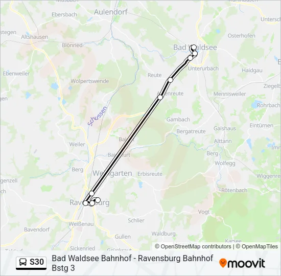 S30 Bus Line Map