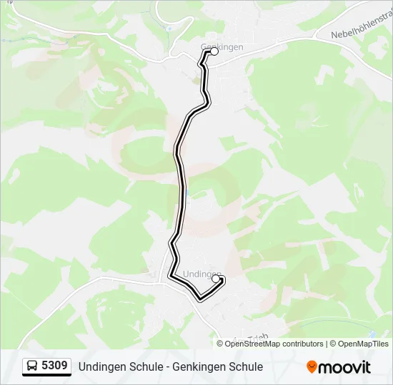 5309 Bus Line Map
