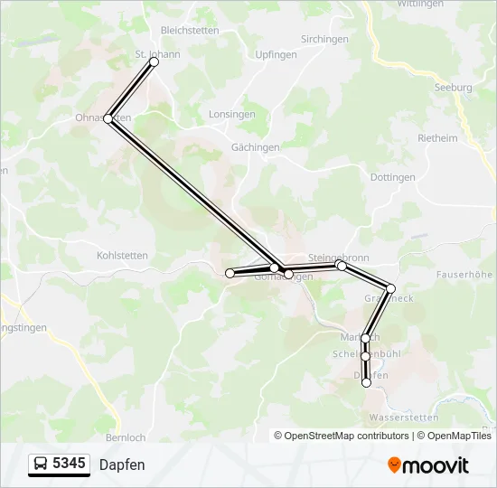 5345 Bus Line Map