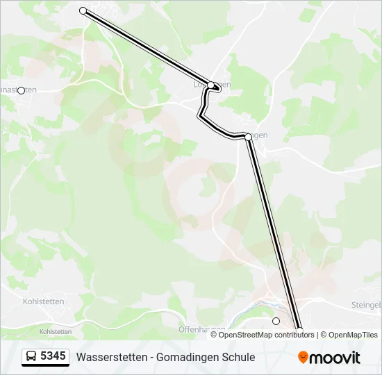 5345 Bus Line Map