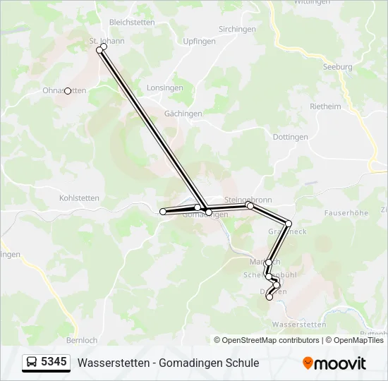 5345 Bus Line Map