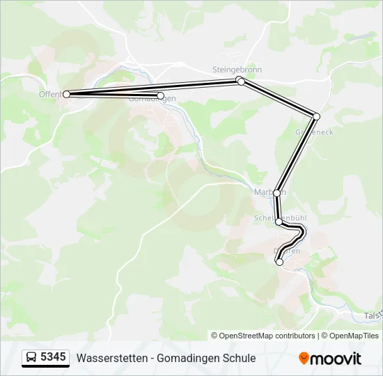 5345 Bus Line Map