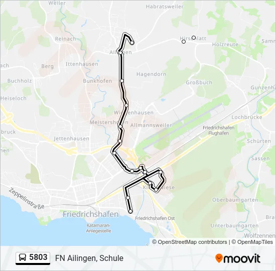 5803 Bus Line Map