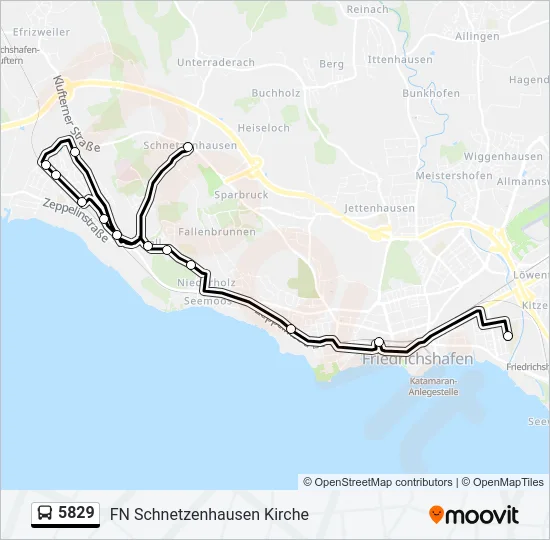 5829 Bus Line Map
