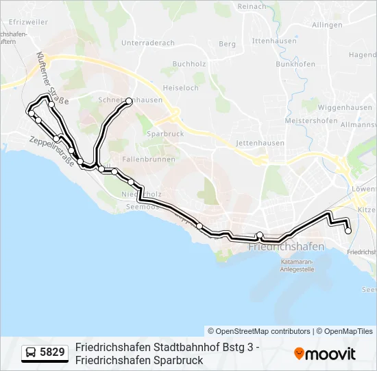 5829 Bus Line Map