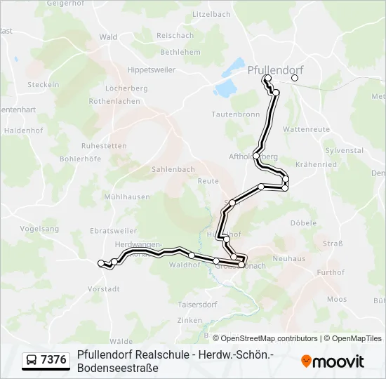 7376 Bus Line Map