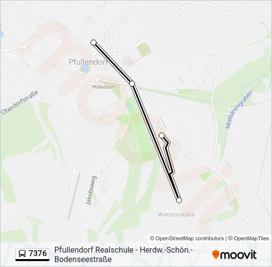 7376 Bus Line Map