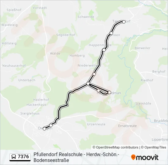 7376 Bus Line Map