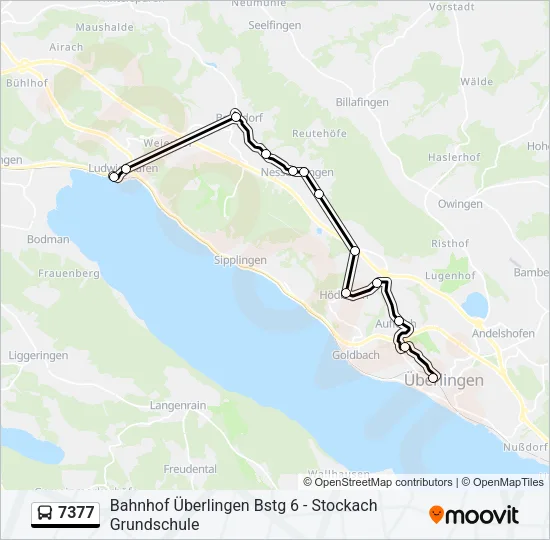 7377 Bus Line Map