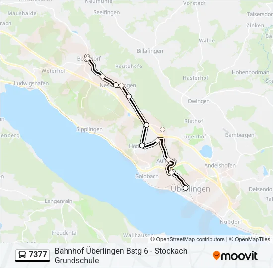 7377 Bus Line Map