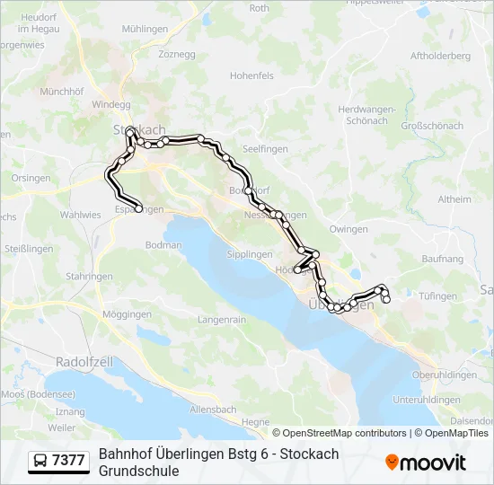 7377 Bus Line Map
