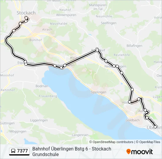 7377 Bus Line Map