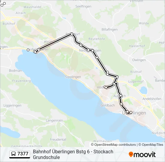 7377 Bus Line Map