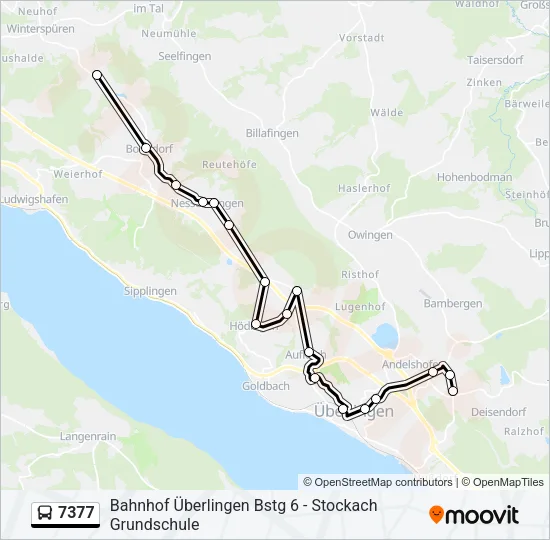 7377 Bus Line Map
