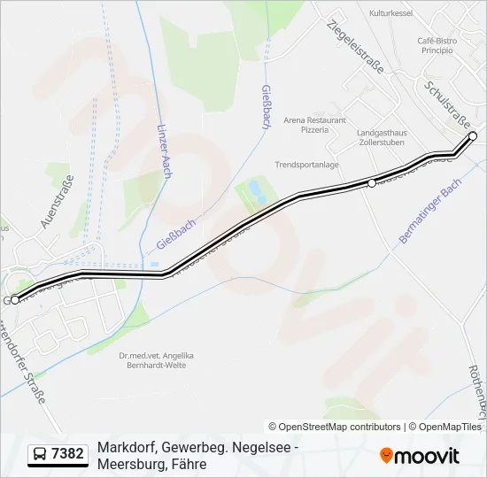 7382 Bus Line Map