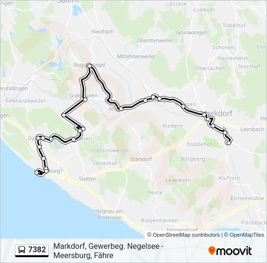 7382 Bus Line Map