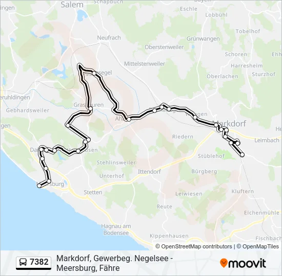 7382 Bus Line Map