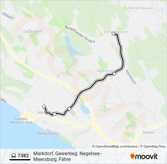 7382 Bus Line Map