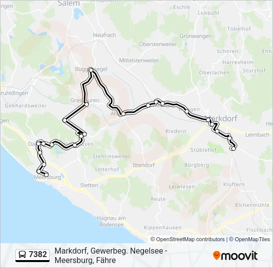 7382 Bus Line Map