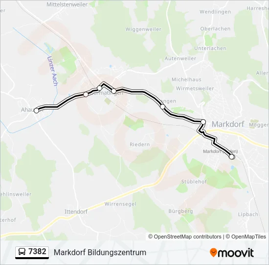 7382 Bus Line Map