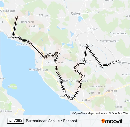 7382 Bus Line Map