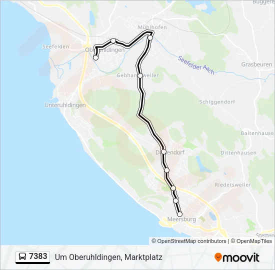 7383 Bus Line Map