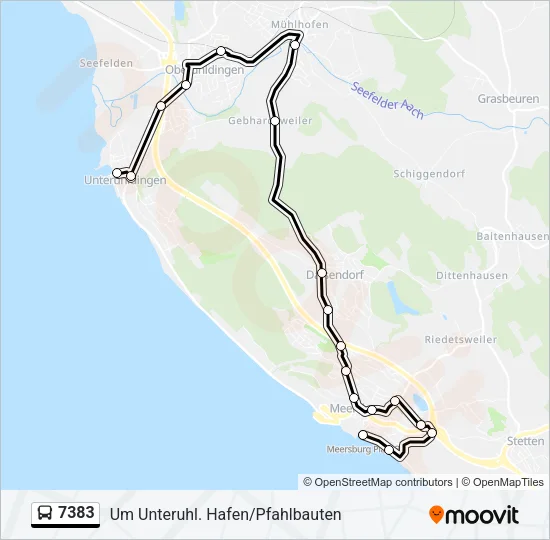 7383 Bus Line Map
