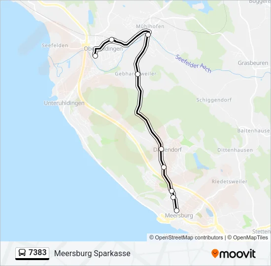7383 Bus Line Map