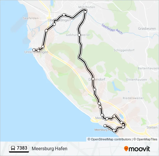 7383 Bus Line Map